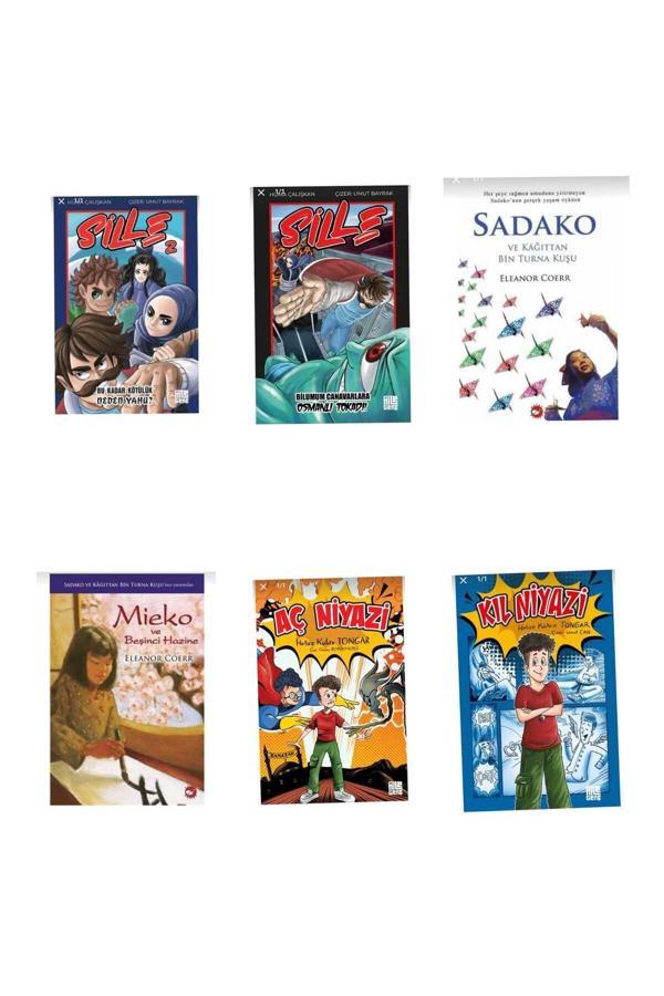 sille 1-2 ,aç ve kıl niyazi , mieko ve sadako 6 lı set - Zagrozal Yayınevi - Image 1