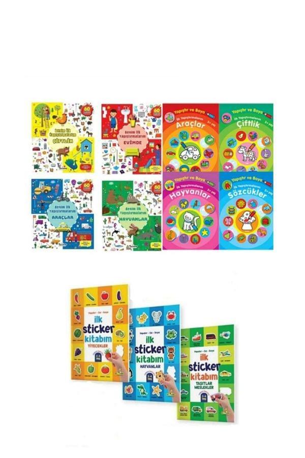 Benim Ilk Yapıştırmalarım ,yapıştır Boya Ilk Yapıştırmalarım Ve Ilk Sticker Kitabım 11 Kitap - Zagrozal Yayınevi - Image 1