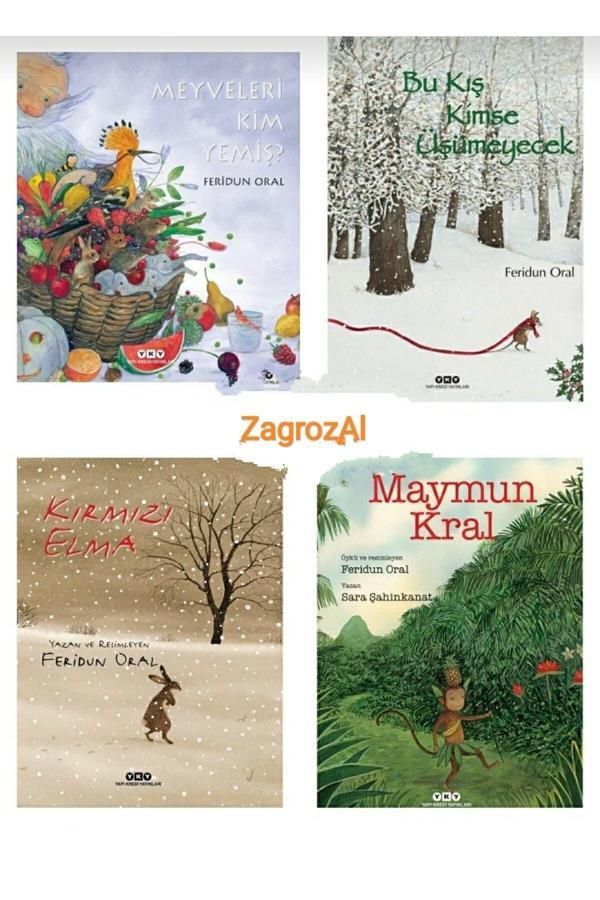 Bu Kış Kimse Üşümeyecek , Kırmızı Elma , Maymun Kral ,meyveleri Kim Yemiş 4 Kitap - Zagrozal Yayınevi - Image 1