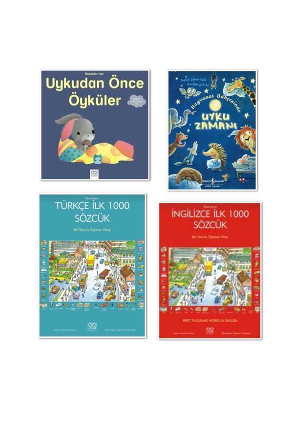 Bebekler Için Uykudan Önce Öyküler, uyku zamanı ve resimlerle ilk 1000 sözcük ler 4 lü - Zagrozal Yayınevi - Image 1