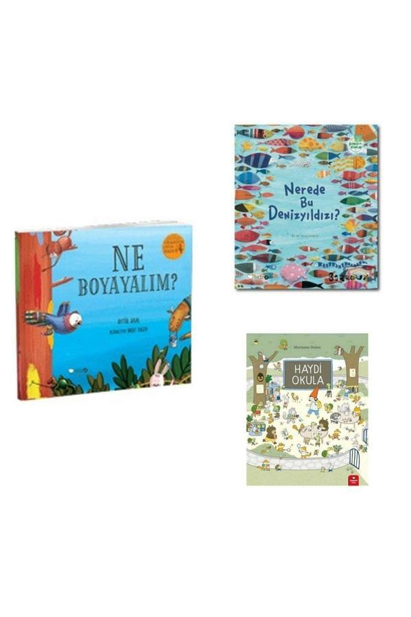 Nerede Bu Denizyıldızı ? , Ne Boyayalım ? , Haydi Okula - Redhouse Kidz Yayınları - Image 1