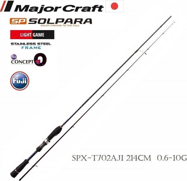 Major Craft Solpara SPX-T702AJI Tubular 214cm 0.6-10gr (2P) LRF Kamış - Image 1