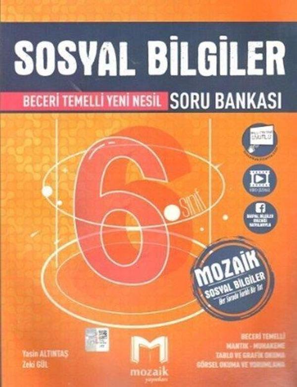 6. Sınıf Sosyal Bilgiler Soru Bankası - Mozaik - Ders Kitapları - Image 1