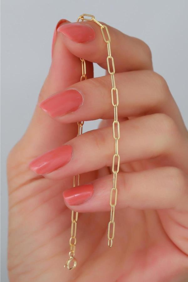 14 Ayar Altın Mini Ataş Bileklik 3 Mm - Image 1