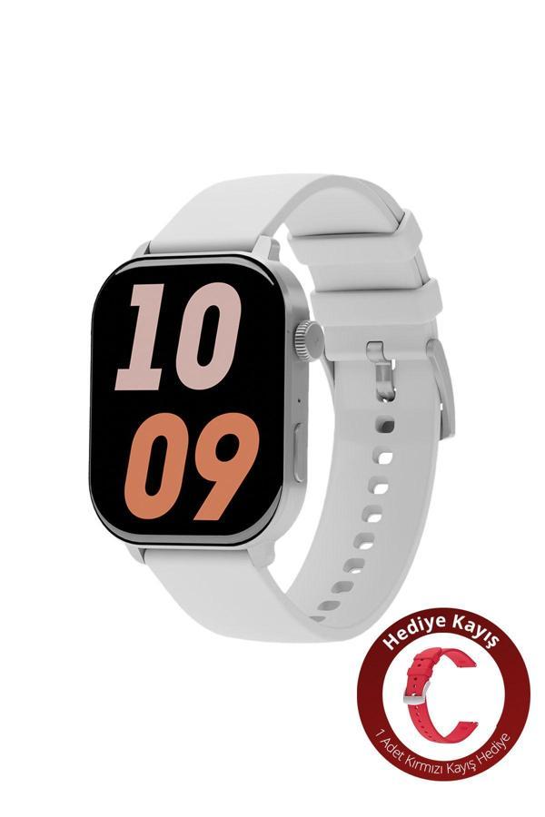 Inteya Hiwatch Talk 2 Amoled Ekran Android Ve Ios Uyumlu Silikon Kayışlı Akıllı Saat - Image 1