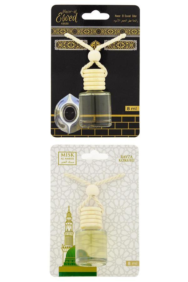 Hacerül Esved Kokusu Ve Medine Ravza Kokusu 8 Ml Araba Kokusu Cam Şişe - Image 1
