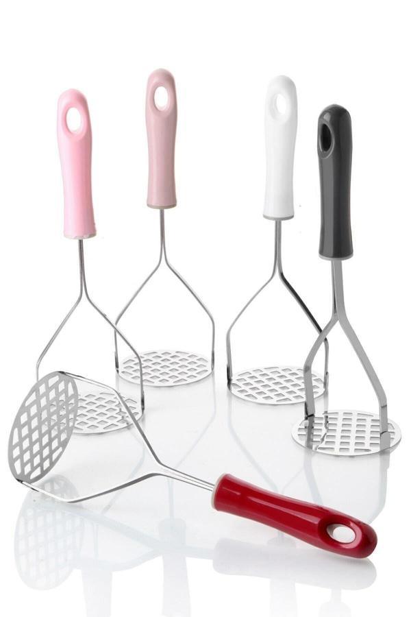 Qesqin Renkli Saplı Metal Patates Ezici - Image 1