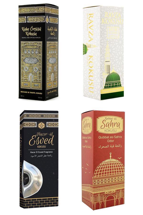 Kabe Örtüsü Kokusu Medine Ravza Kokusu Hacerül Esved Kokusu Ve Kubbetül Sahra Kokusu Sprey 400 Ml. - Image 1