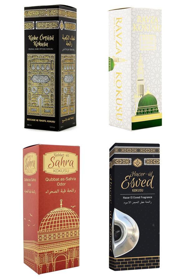 Kabe Örtüsü Kokusu Medine Ravza Kokusu Kubbetül Sahra Kokusu Ve Hacerül Esved Kokusu Sprey 400 Ml. - Image 1