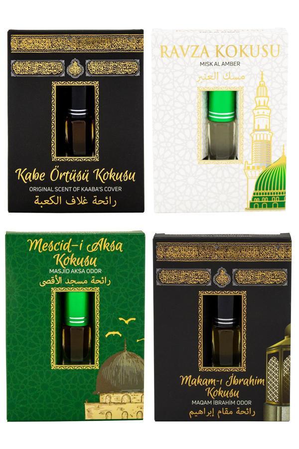 Kabe Örtüsü Kokusu Medine Ravza Kokusu Mescidi Aksa kokusu ve Makamı İbrahim Kokusu Alkolsüz Esans 3ml - Image 1