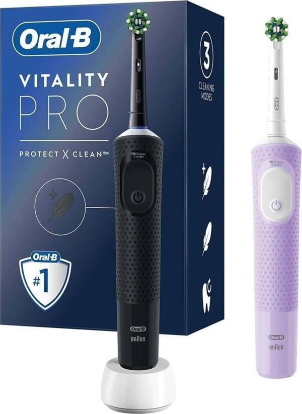Oral-B D103 Vitality Pro Cross Action 2'li Şarjlı Diş Fırçası - Image 1