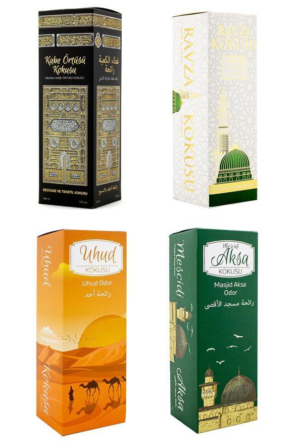 Kabe Örtüsü Kokusu Medine Ravza Kokusu Uhud Kokusu Ve Mescidi Aksa Kokusu Sprey 400 Ml. - Image 1