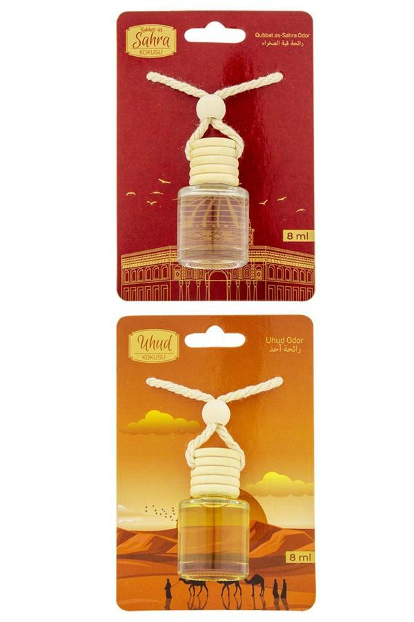 Kubbetüs Sahra Kokusu Ve Uhud Kokusu 8 Ml Araba Kokusu Cam Şişe - Image 1