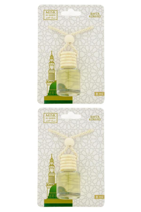 Medine Ravza Kokusu 8 Ml Araba Kokusu Cam Şişe 2 Adet - Image 1