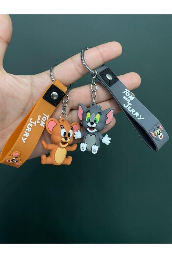 Qesqin Tom Ve Jerry 3D Çift Anahtarlık 2 Adet - Image 1