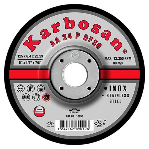 Karbosan 115x6.4x22.23 İnox Paslanmaz Çapakalma Diski - 910680 - Image 1