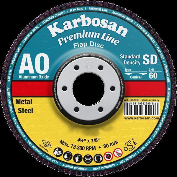 Karbosan Flap Disk AO AXPR11 SD 125mm 40 Kum Konik - 983050 - Image 1