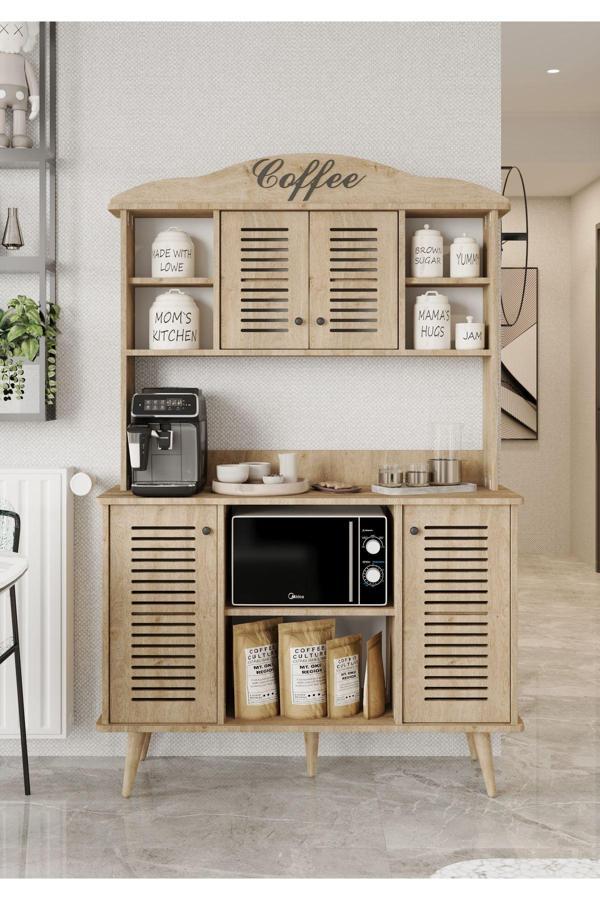 Enwood Avior SAFİR MEŞE Rengi Kahve Köşesi MDF 185 x 120 x 40 CM - Image 1