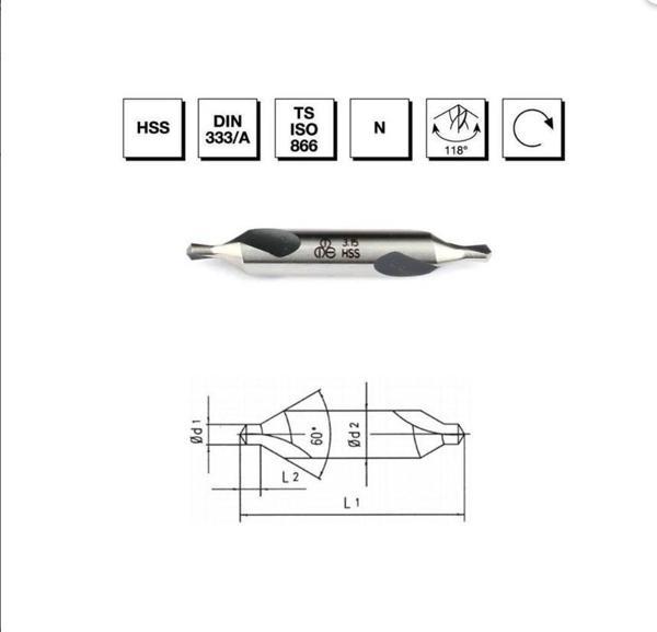 Makina Takım HSS DIN 333/A R Punta Matkabı 1.6 mm - MTE B00010010160 - Image 1
