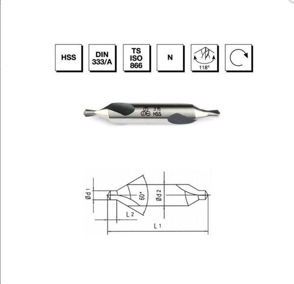 Makina Takım HSS DIN 333/A R Punta Matkabı 5 mm - MTE B00010010500 - Image 1