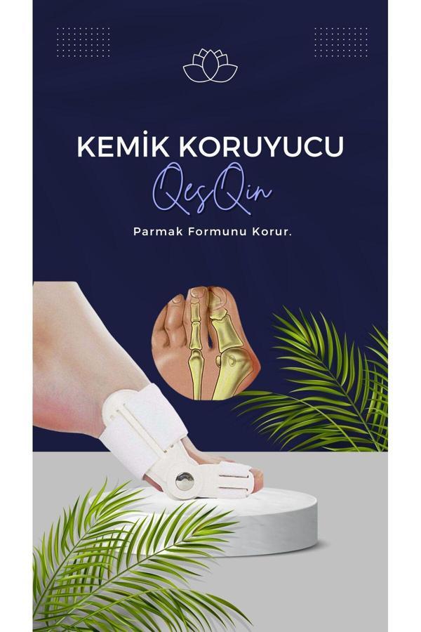 Qesqin Ayak Baş Parmak Düzeltici – Halluks Valgus Ortopedik Toka | Eğrilik Ve Ağrıya Karşı Destek - Image 1