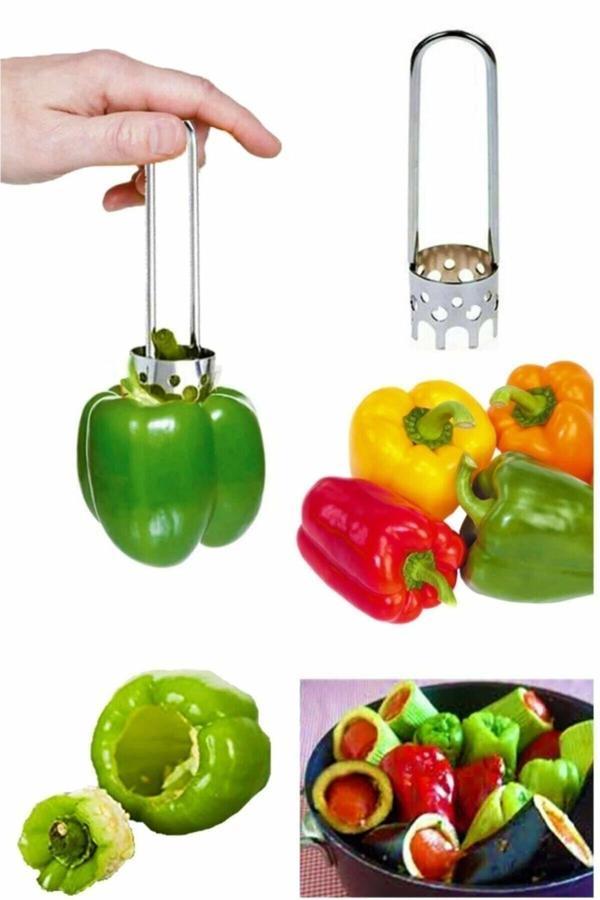 Qesqin Dolma Biber Ve Kabak Oyacağı Paslanmaz Metal - Image 1