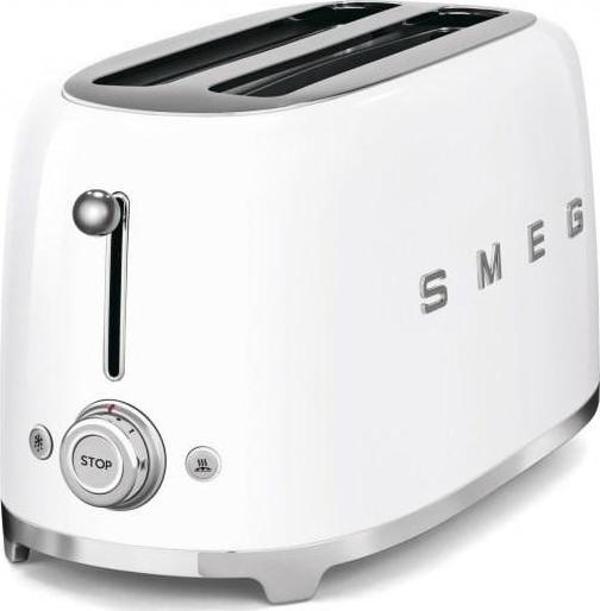 Smeg TSF02WHEU Beyaz 2x4 Slot Ekmek Kızartma Makinesi - Image 1