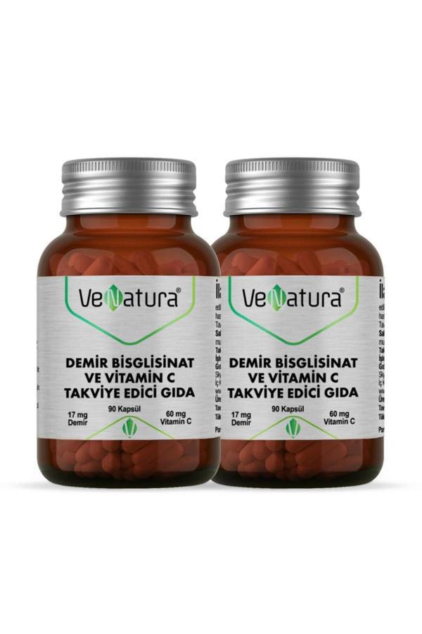 VeNatura Demir Bsg Ve Vitamin C 90 Kapsül 2 Adet - Image 1