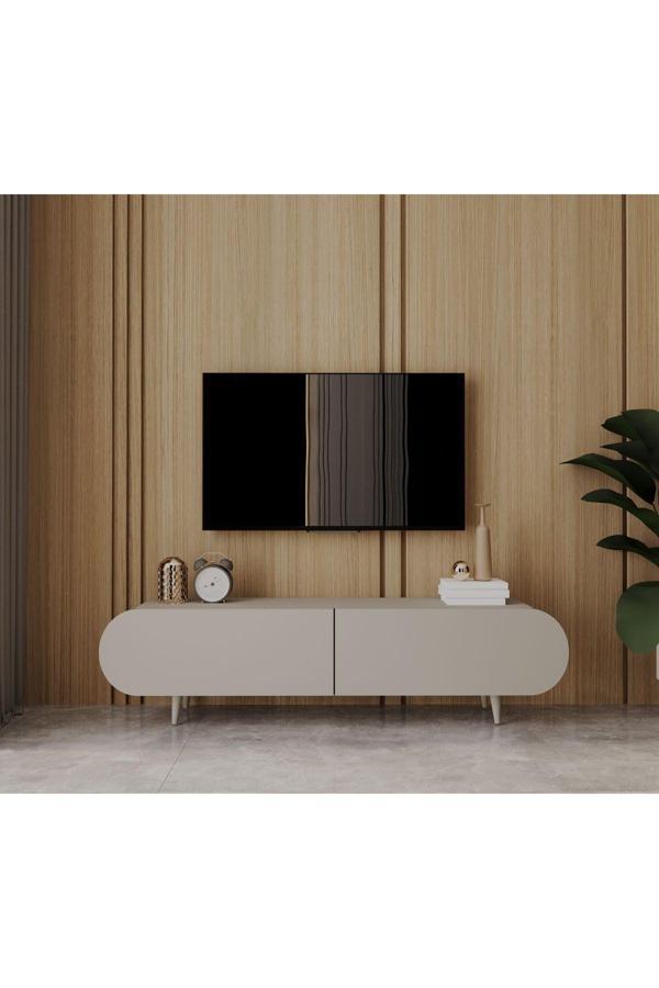 Enwood REGULUS MDF 2 KAPAKLI AHŞAP AYAKLI 140 Cm COUNTRY TV ÜNİTESİ - Image 1