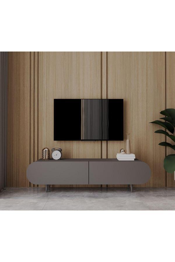 Enwood REGULUS MDF 2 KAPAKLI AHŞAP AYAKLI 160 Cm COUNTRY TV ÜNİTESİ - Image 1