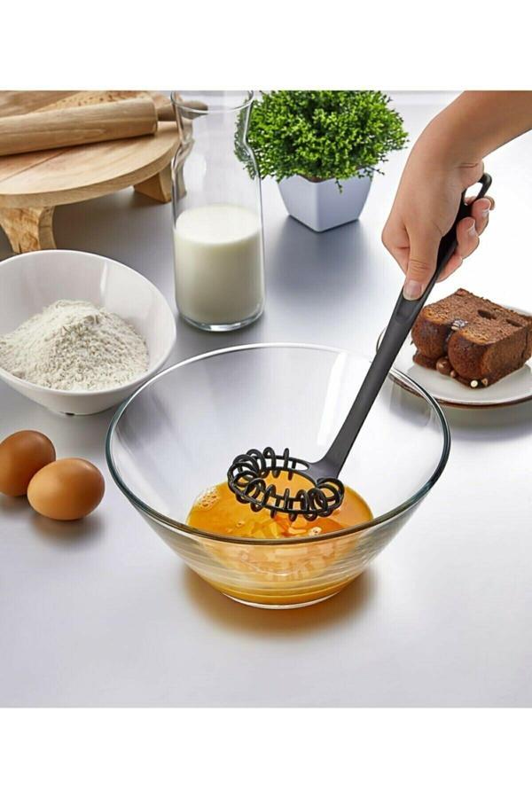 Qesqin Modern Spiral Çırpıcı Yanmaz Yapışmaz Çizmez | Yumurta Çırpıcı | Pratik Çırpıcı 28 Cm - Image 1