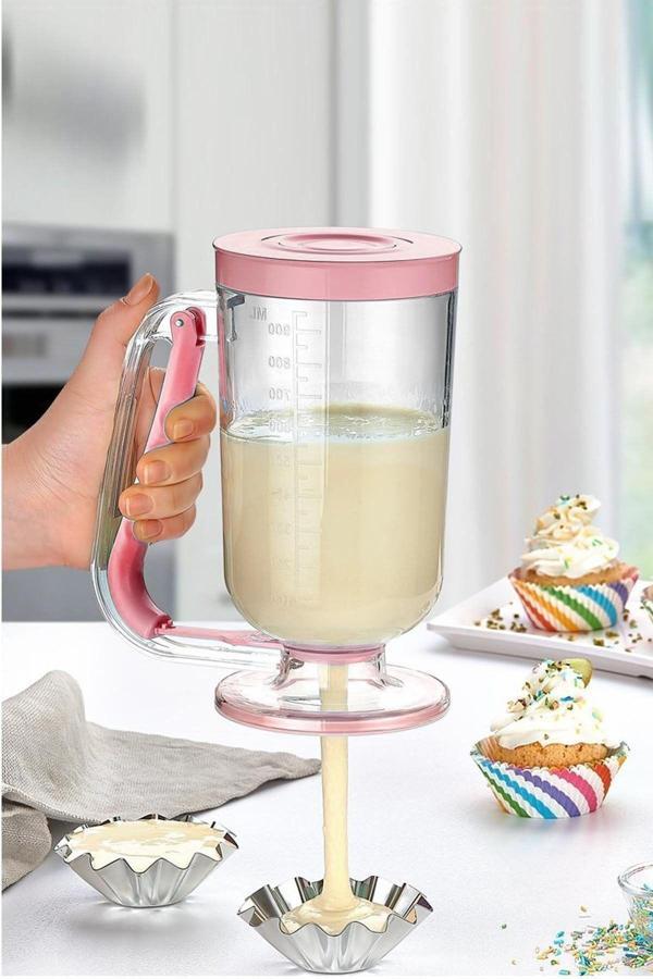 Qesqin Pankek Dağıtıcı Hamur Porsiyonlayıcı Şekillendirici 900 Ml Dökme Aparatı - Image 1