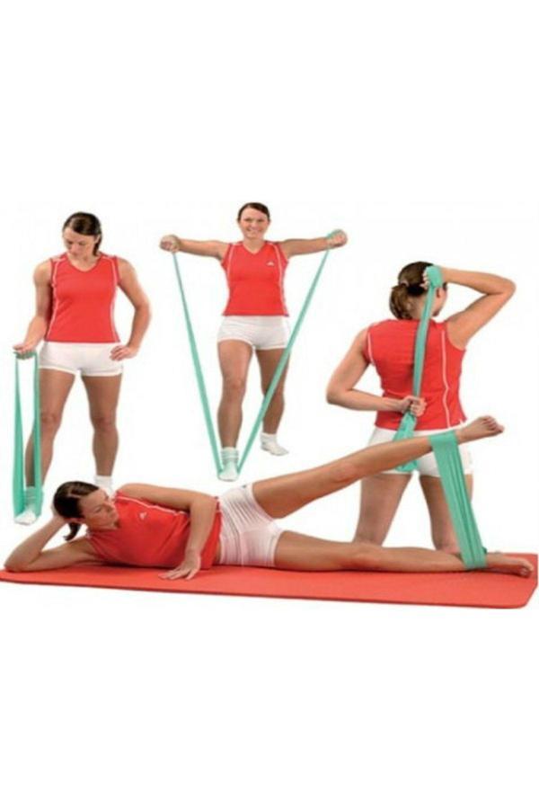 Relatos Pilates Bandı Esnek Spor Egzersiz Aerobik Bandı Yoga Thera Bandı Kondisyon Direnç - Image 1