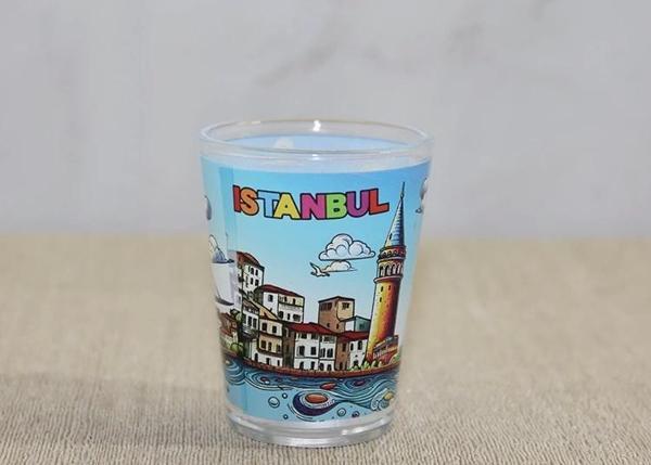 İstanbul Temalı Cam Shot Bardak Alk4358 - Image 1