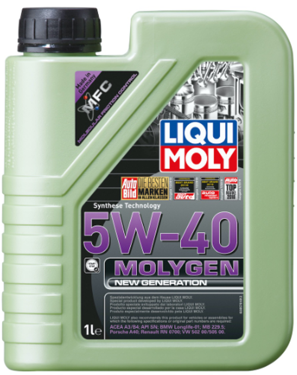 Molygen New Generation 5W-40 (1 Litre) Yeni Üretim Tarihli - Image 1