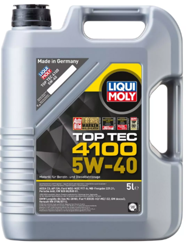 Top Tec 4100 5W-40 Motor Yağı (5 Litre) Yeni Üretim Tarihli - Image 1
