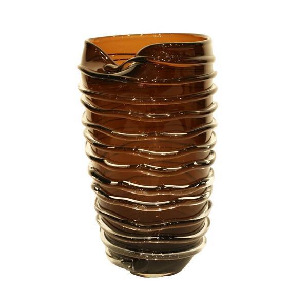 Lucky Art Cam Halkalı Brown By Vazo 22x22x36cm - Image 1