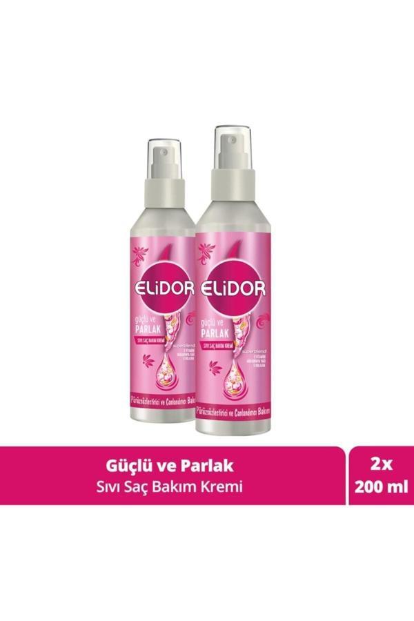 Elidor Superblend Sıvı Saç Bakım Kremi Güçlü ve Parlak 200 ML x2 - Image 1