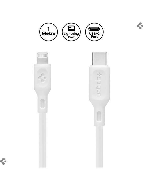 Spigen Essential C10CL 1 m Type-C to Lightning Şarj Kablosu - Image 1