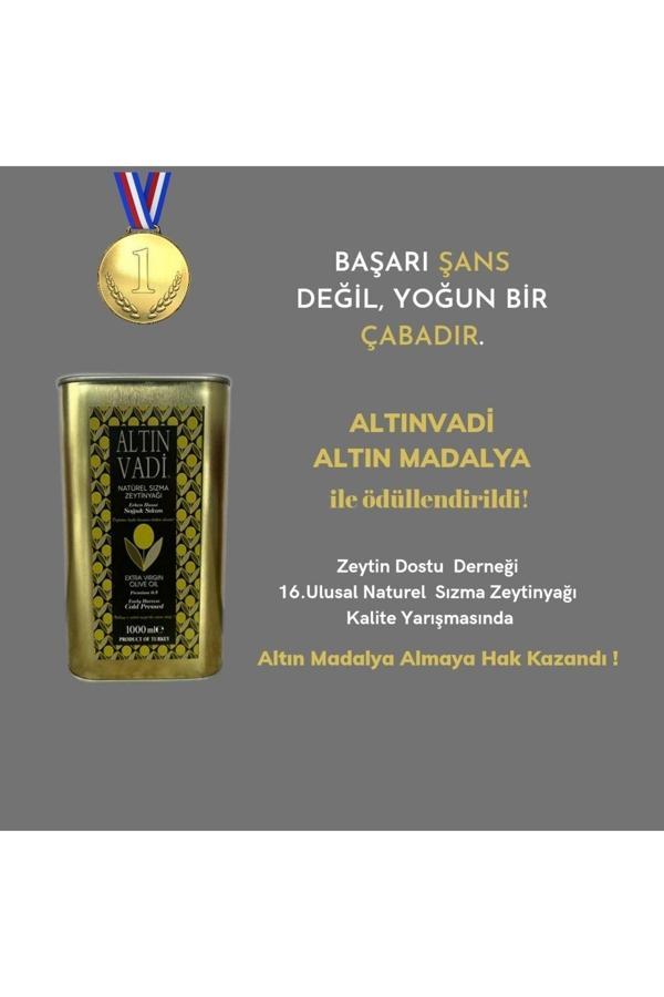 Altınvadi 1 Lt Teneke Yüksek Polifenol (+380) Natürel Sızma Zeytinyağı - Image 1