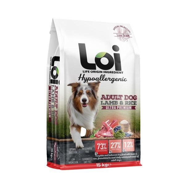 Loi Hipoalerjenik Köpek Maması Kuzu Etli 15 Kg - Image 1