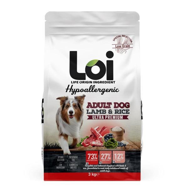 Loi Hipoalerjenik Köpek Maması Kuzu Etli 3 Kg - Image 1