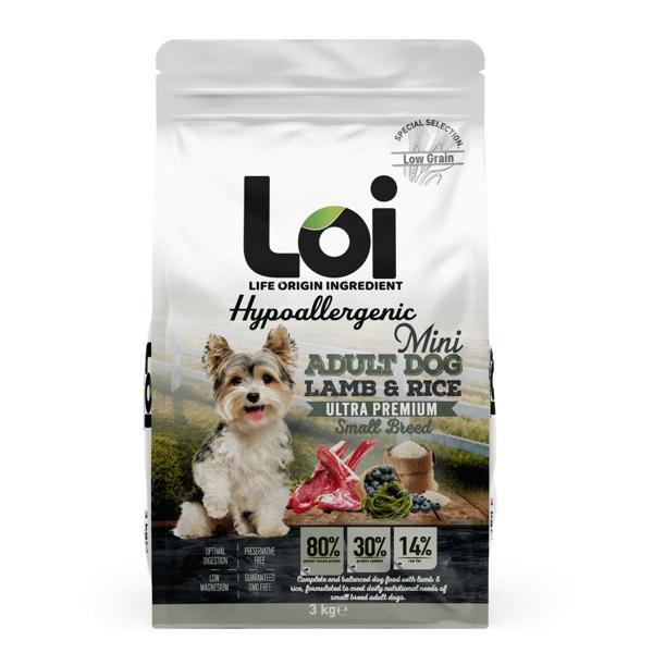 Loi Hipoalerjenik Küçük Irk Köpek Maması Kuzu Etli 3 Kg - Image 1