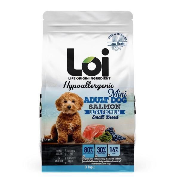 Loi Hipoalerjenik Küçük Irk Köpek Maması Somonlu 3 Kg - Image 1