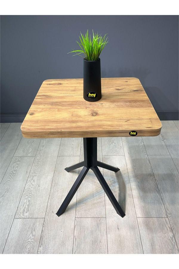Zeren Kare Atlantik Çam Balkon Masası Mutfak Yemek Masası 60 cm - Image 1