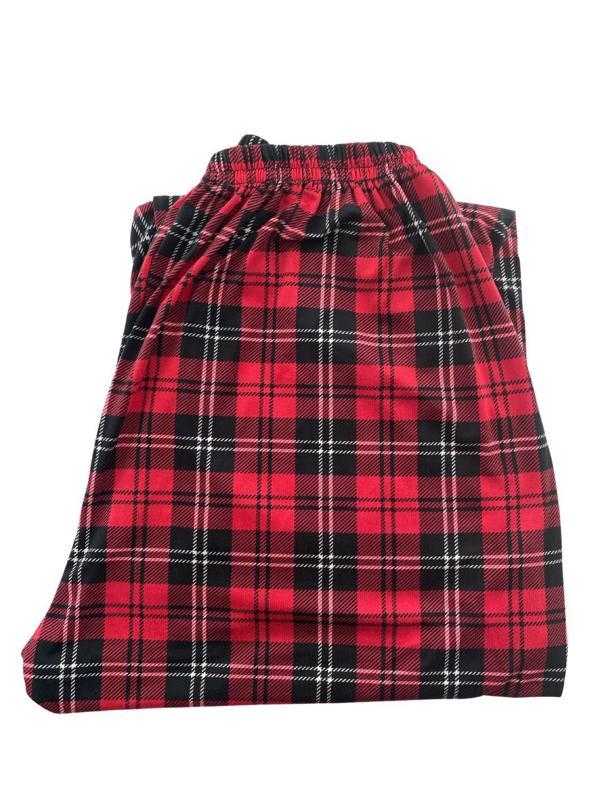 Kadın Ekose Desenli Siyah Pijama Altı Milan -003 - Image 1
