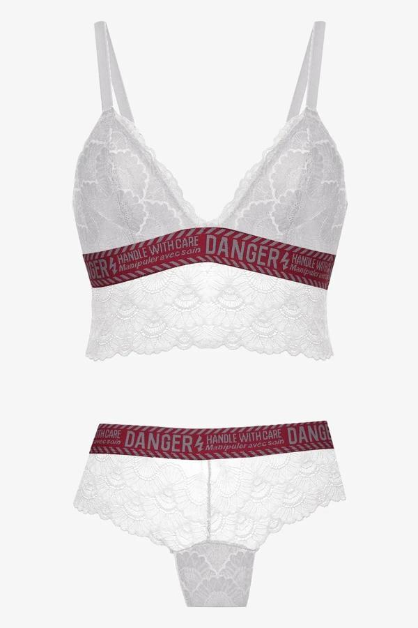 Koza Danger Yazılı Süngerli Bralet Takım - 80227 - Image 1