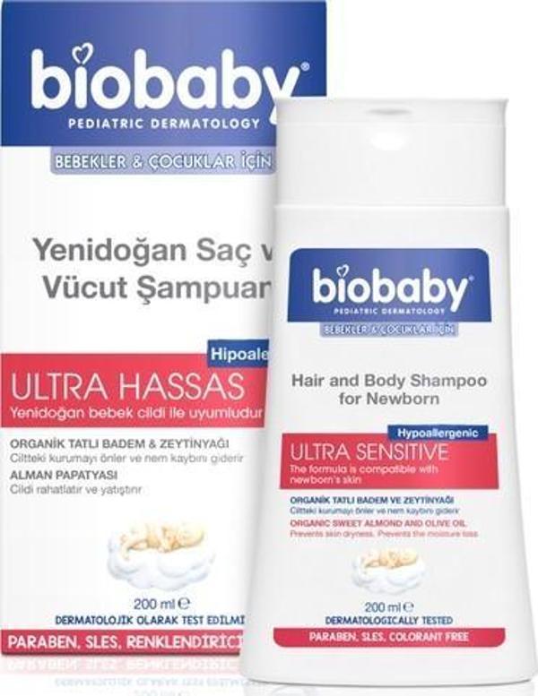 Biobaby Yenidoğan Saç ve Vücut Şampuanı 200 ML - Image 1