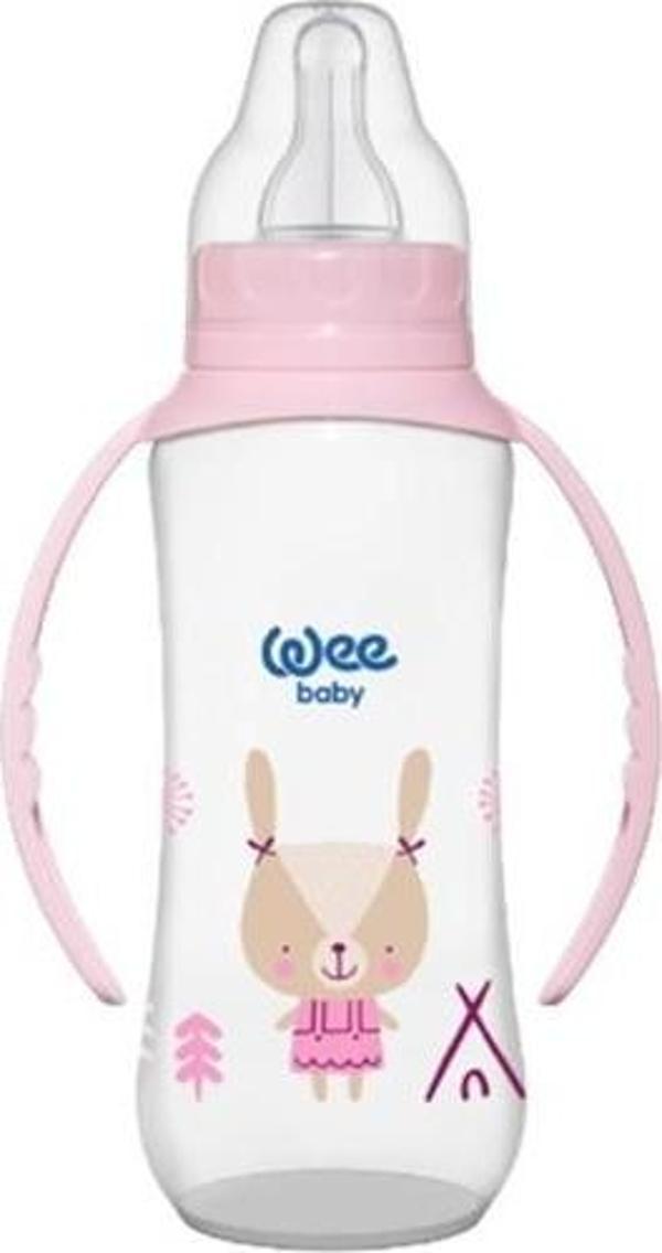 Wee Baby Klasik Kulplu Pp Biberon PEMBE 270ML (6 -18 AY) - Image 1