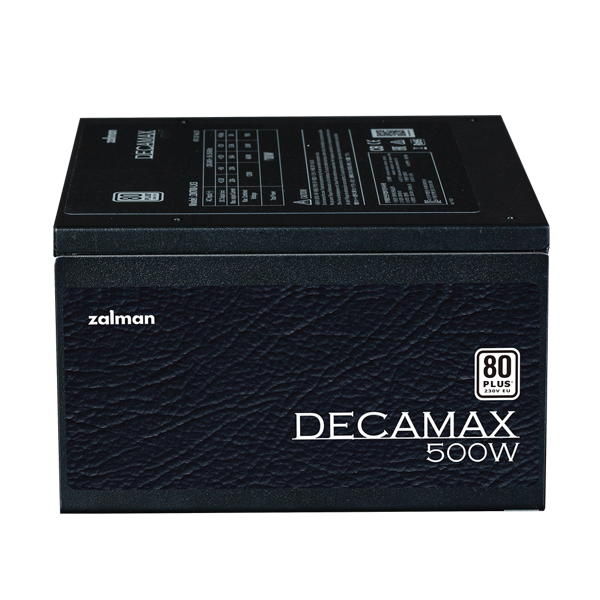 ZALMAN DECAMAX 500W ZM500-LX3 80+ STANDARD POWER SUPPLY - Image 1